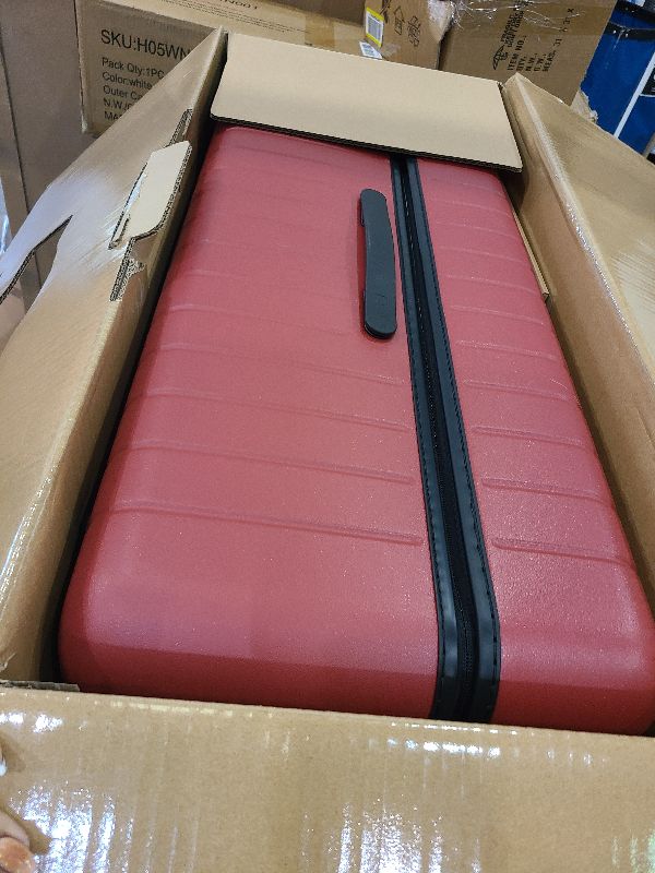 Photo 1 of Away Large Trunk Luggage, 31 Inch Hardside Suitcase with Spinner Wheels, Lightweight & Durable, TSA Lock, Ideal for Long Trips, Tango Red