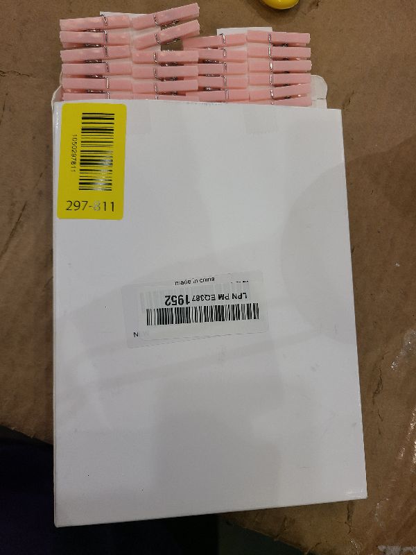 Photo 1 of 100PCS Baby Shower Clothespins Games Girl Plastic Clothes Pin with Waterproof Bag Mini Pink Pin Bulk 1.37 inch for Party Decorations, DIY Crafts