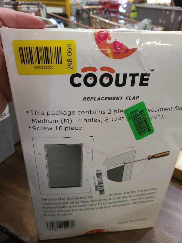 Photo 1 of 2 Pack Pet Door Replacement Flap with Magnetic Closure, Compatible with PetSafe Freedom Dog and Cat Door PAC11-11038 Medium 8 1/4" w x 12 3/4" h with 10PCS Screws