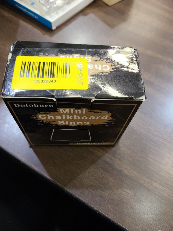 Photo 1 of 12 Pack 4"x3"Mini Chalkboard Signs for Chalk Sign for Food - Party - Buffet - Table Sign Chalkboard - Wedding - Bakery - Small