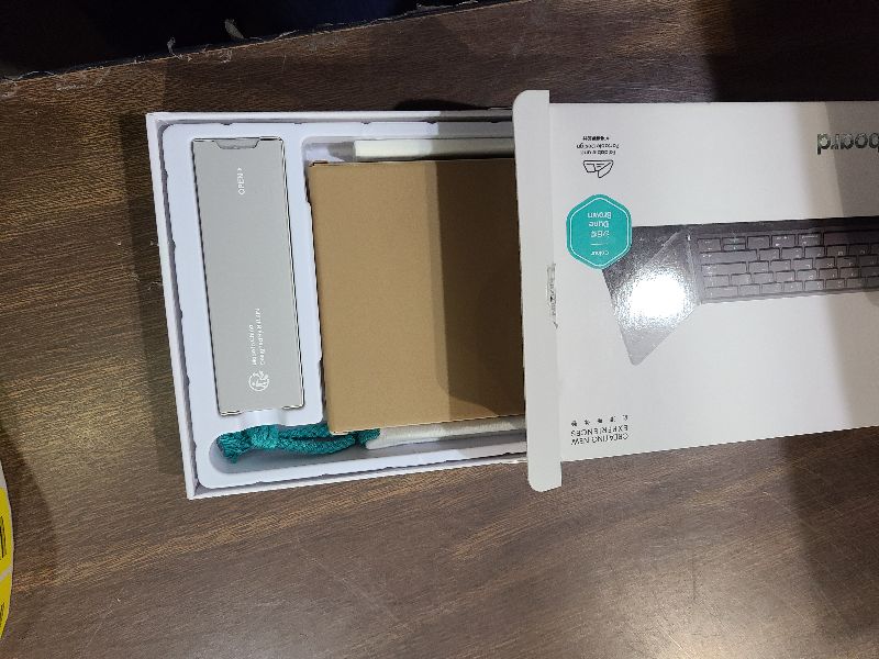 Photo 1 of Nillkin Foldable Keyboard with Touchpad, Bluetooth Keyboard with Number Pad, Full Size Keys, Large Trackpad Small Travel Portable Keyboards for iPad Laptop PC Tablets -Khaki