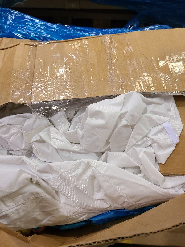 Photo 1 of 14ft Inflatable Water Slide Bounce House, Oxford Water Slide with Slide and Ball Pool/Pit, White Bounce House with Air Blower for Kids Summer Outdoor Fun?with Blower?