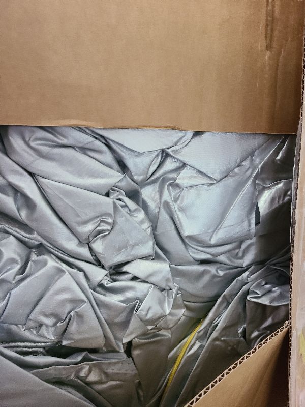 Photo 1 of 14FT Trampoline Tent (Tent Only), Fit for 8 Curved Poles Round Trampolines, Oxford Cloth Trampoline Sunshade Tear-Resistant, Rainproof, Outdoor Trampoline Accessories Camping Suitable, Grey