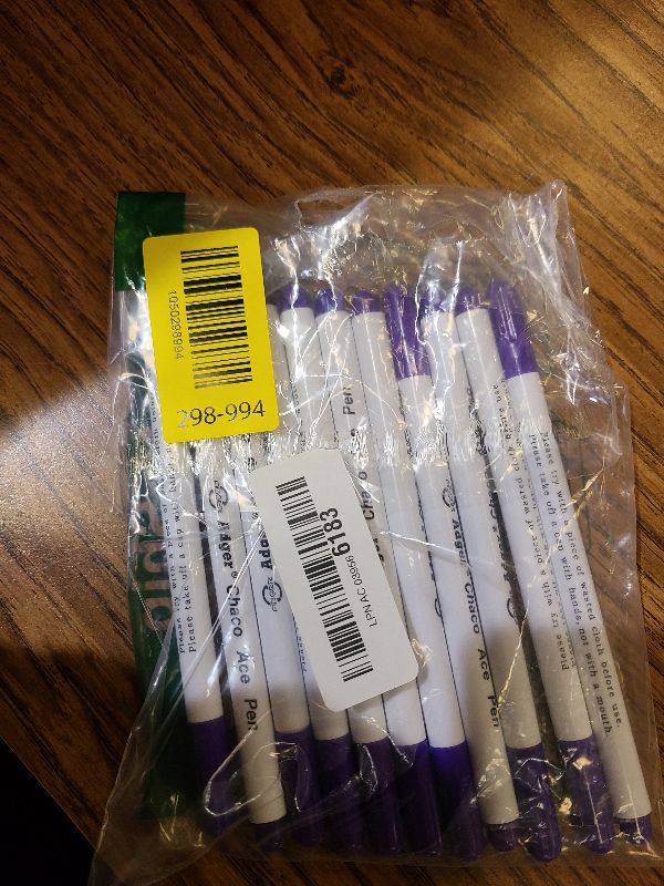 Photo 1 of 12 PACK Disappearing Ink Marking Pen, Air Water Erasable Pen/ Fabric Marker/ Temporary Marking/ Auto-Vanishing Pen for Cloth (Purple)