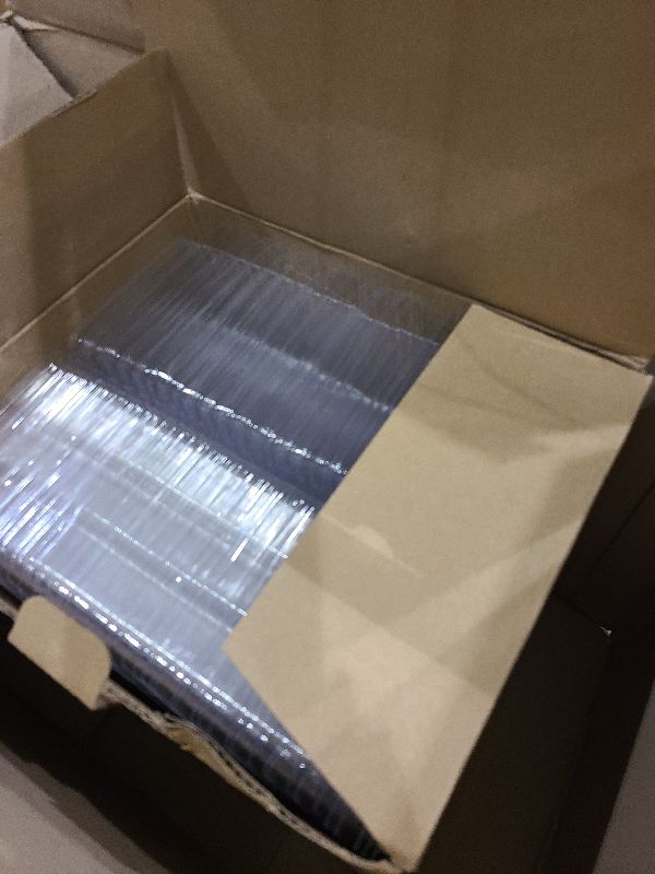 Photo 1 of 150 Packs Wax Melt Clamshells Molds, Clear Empty Plastic Cube Tray for Wickless Tarts Candles (Clear).