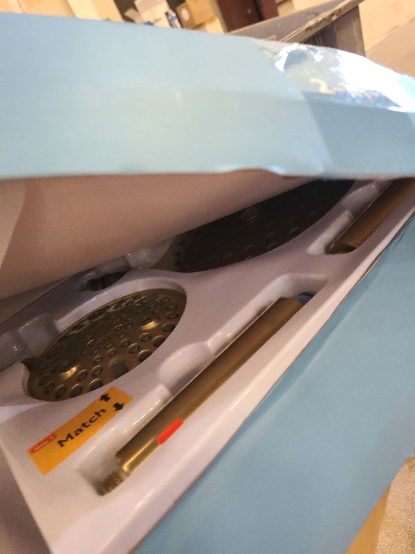 Photo 2 of MakeFit Dual Filtered Rain Shower Head Combo, High Pressure Handheld Shower Head with Adjustable Bar - Rainfall Shower Head And Showerhead with Filter for Hard Water - Removes Chlorine(Gold)