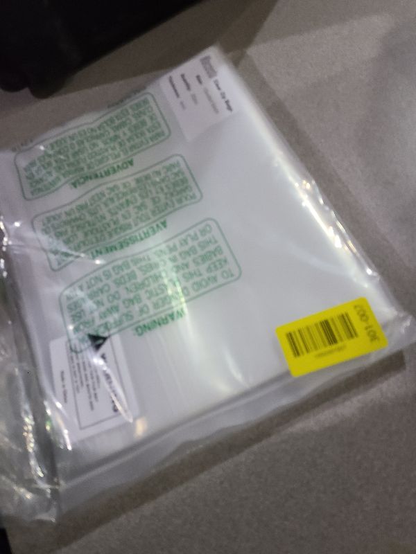 Photo 1 of 20 Pcs 10"x13" Thick Clear Zip Seal Lock Storage Bags 2 Gallon Heavy-Duty 4 Mil Plastic Resealable Zipper Poly Bags