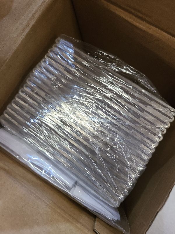 Photo 1 of 24 Pack Acrylic Wall Mounted Sign Holder Vertical Plastic Clear Frames No Drilling Wall Mounted Sign Holder with Adhesive Tape for Displaying Document Flyer Poster(Horizontal Style,4 x 6 Inch)