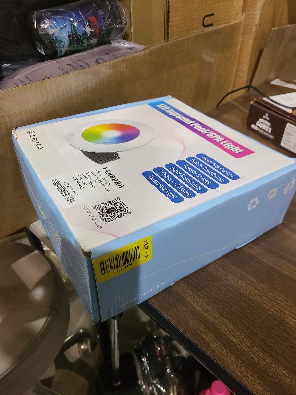 Photo 1 of 10 Inch Pool Lights for Inground Pool, 60W Color Changing LED Pool Light with APP/Remote/Control, 12V Low Voltage IP68 Waterproof for Wet Niche, Underwater Swimming Pool Lights 100 FT Cord