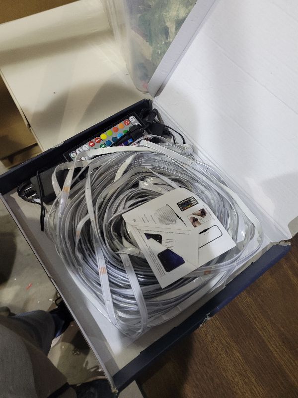 Photo 1 of 100Ft Outdoor LED Strip Lights Waterproof,Music Sync RGB IP68 Outside Led Light Strips Waterproofs with App and Remote,Exterior Led Rope Lights Waterproof for Deck,Balcony,Roof,Garden,Pool