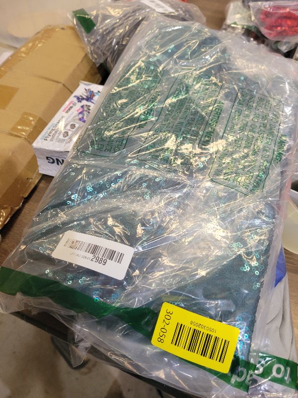 Photo 1 of 2×8FT-2PCS Hunter Green Sequin Backdrop Curtains Panels, Christmas Green Photography Backdrop Glitter Curtains Fabric Background for Christmas Wedding Party Decor