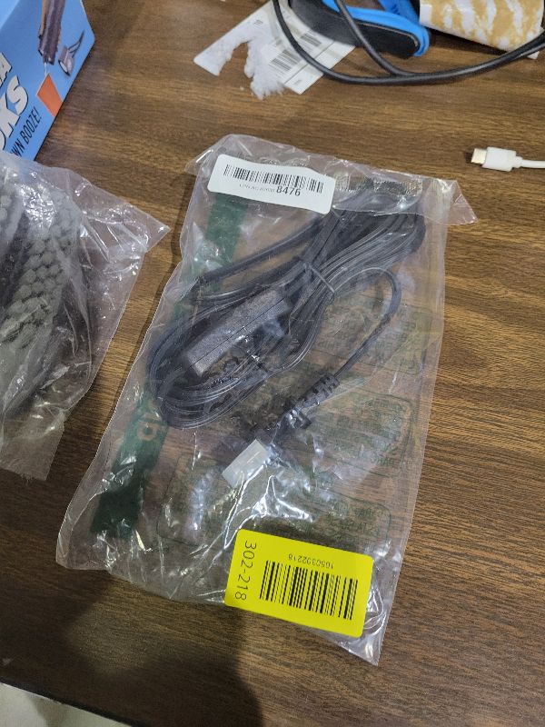 Photo 1 of 10 Feet Lamp Cord with Switch On Off, 18AWG 2 Prong Power Cord with 3A Switch,Pure Copper Wiring Tail Stripped (10FT1pcs)