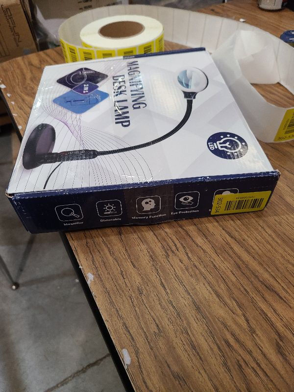 Photo 1 of 10X Magnifying Glass with Light and Stand, LED 5 Color Modes, Brightness Stepless Dimming Lighted Magnifier Hands Free with Flexible Goose-neck Desk Clamp Lamp for Close Works, Crafts, Hobby, Painting