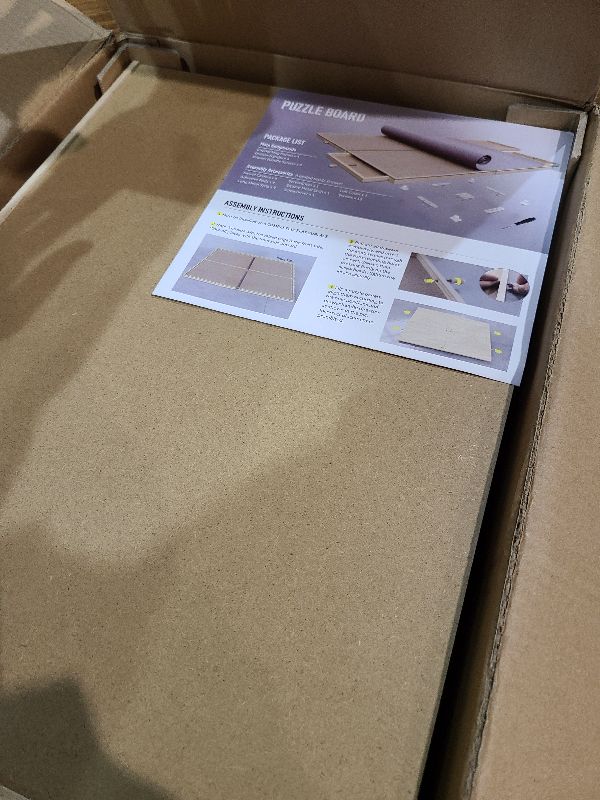 Photo 1 of 1500 Piece Rotating Puzzle Board, 25"x33" Jigsaw Puzzle Table with Drawer Storage and Puzzle Cover?Portable Puzzle Board for Adults