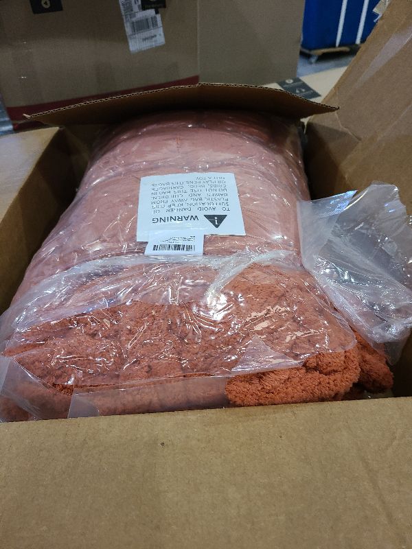 View 2 of 10 Pack of Deep Orange Soft Jumbo Chunky Yarn for Hand Knitting,Thick Blanket Yarn for Crocheting, #10 Super Bulky Yarns, 220yds/70.5oz Fluffy Chunky Chenille Yarns for Crocheting.