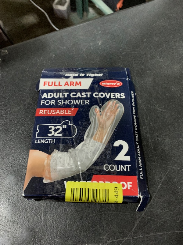 Photo 1 of 100% Waterproof Cast Covers for Shower Arm Adult - Tight Seal - 2pk Reusable Cast Protectors - Full Arm Bag Sleeves - Strong and Durable