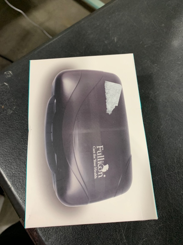 Photo 1 of Travel Pill Organizer Large Portable Medication Fullicon Oversize 8 Compartment Pill Box, Vitamin Travel Case Pill Holder - Airtight & Moistureproof (Black)