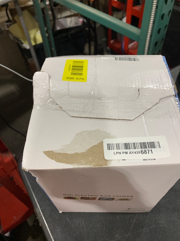 Photo 1 of 1.0L Mini Rice Cooker,WHITE TIGER Portable Travel Steamer Small,15 Minutes Fast Cooking, Removable Non-stick Pot, Keep Warm, Suitable For 1-2 People - For Cooking Soup, Rice, Stews & Oatmeal