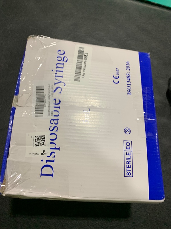 Photo 1 of 100 Pack Disposable 5ml/cc Lab Syringes with 22Ga 1.25 Inch Needle Luer Lock, Individually Sealed Packed
