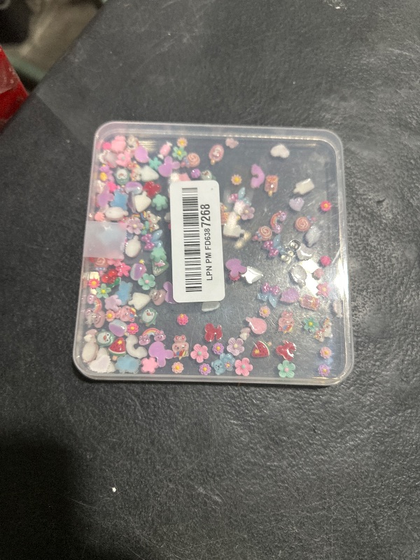 Photo 1 of 1 Pack of Cute & Sweet 3D Nail Charms for Acrylic Nails, Perfect for Nail Art Decorations & DIY Accessories Crafts?Flower Bee Bear Butterfly Charms for Nail