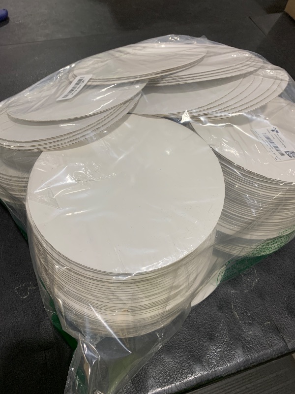 Photo 1 of 100 PCS 8 IN ROUND CAKE BOARD, CRAFTS ETC.