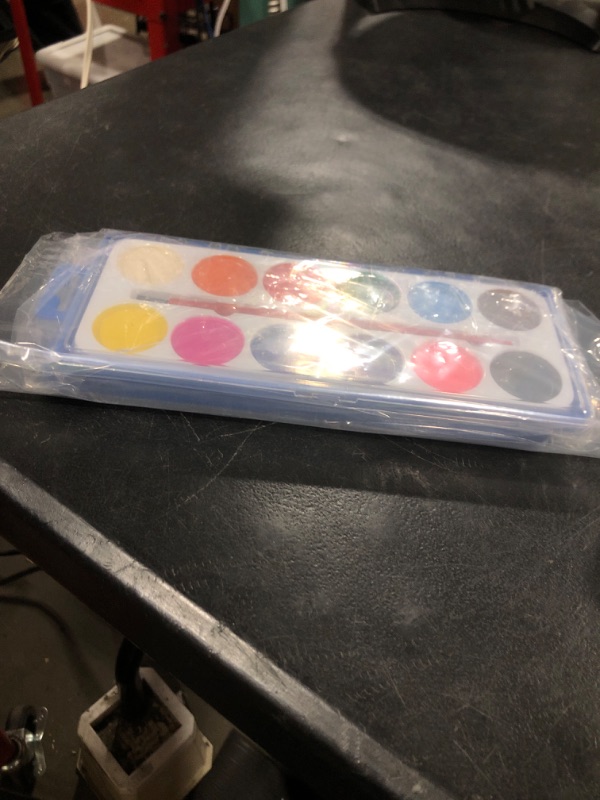 Photo 1 of 2 PACK PAINT PALETTE, 12 COLORS.