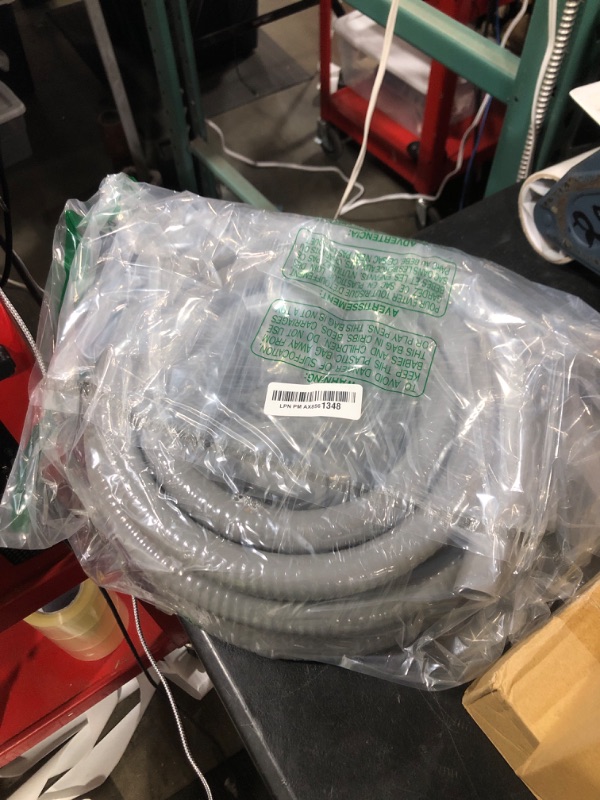 Photo 1 of 3/4 Inch 25ft Electrical Conduit Kit UL Certification,Flexible Non Metallic Liquid Tight Electrical Conduit,Flexible Metallic Conduit with 5 Straight and 3 90-Degree Conduit Connector Fittings