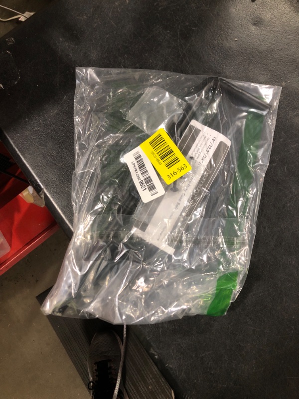 Photo 1 of 12" Heavy Duty Cane Bolt Gate Drop Rod Extra Thick Hardware Ground Latch for Wood PVC Vinyl Metal Fences Gates, Double Doors, Black Solid Steel-1 Pack