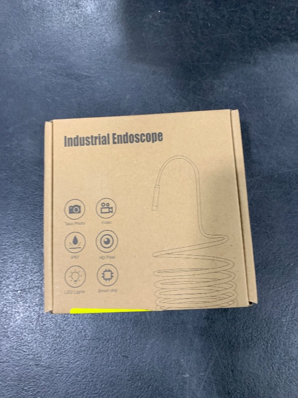 Photo 1 of [Dual-Lens] Endoscope Camera with Light, 1920P HD Borescope with 8+1 Adjustable LED Lights, IP67 Waterproof 16.5FT Semi-Rigid Snake Cord Inspection Camera for iPhone, iPad and Android Phone (Type C)