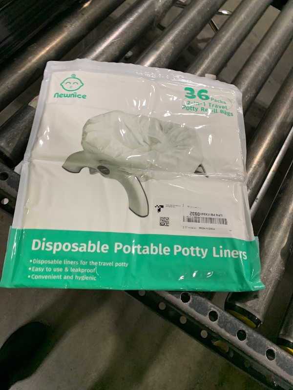 Photo 1 of Newnice 36 [Counts] Disposable Potty Bags, Portable Travel Potty Bags with Absorbent Pads, Potty Liners Compatible with OXO Tot 2-in-1 Go Potty, Potty Training Liners Fit Most Potty Chairs