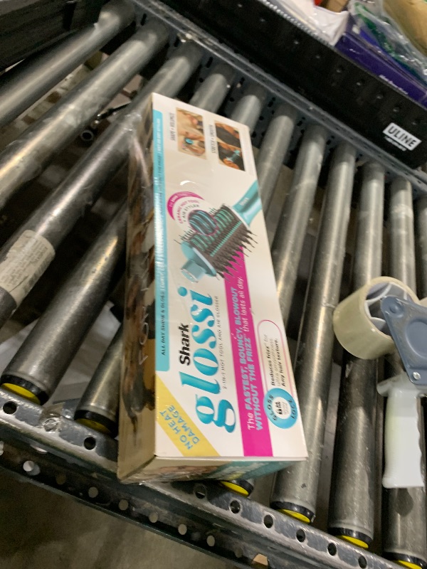 Photo 1 of Shark Glossi 2-in-1 Hot Tool and Air Glosser, Ultra-Fast, Ultra-Glossy Blowouts at-Home, Heat-Controlled Ceramic, Curly, Coily, and Color Friendly, Jewel Teal, HT302TL