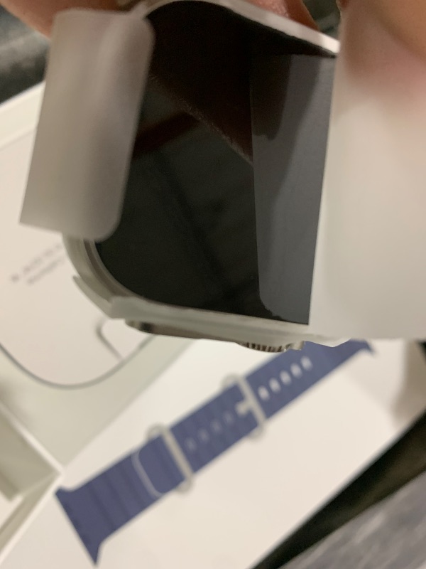 Photo 1 of Apple Watch Ultra 3 [GPS + Cellular 49mm] Running & Multisport Smartwatch w/Rugged Titanium Case w/Anchor Blue Ocean Band. Satellite Communications, Advanced Health & Fitness Tracking