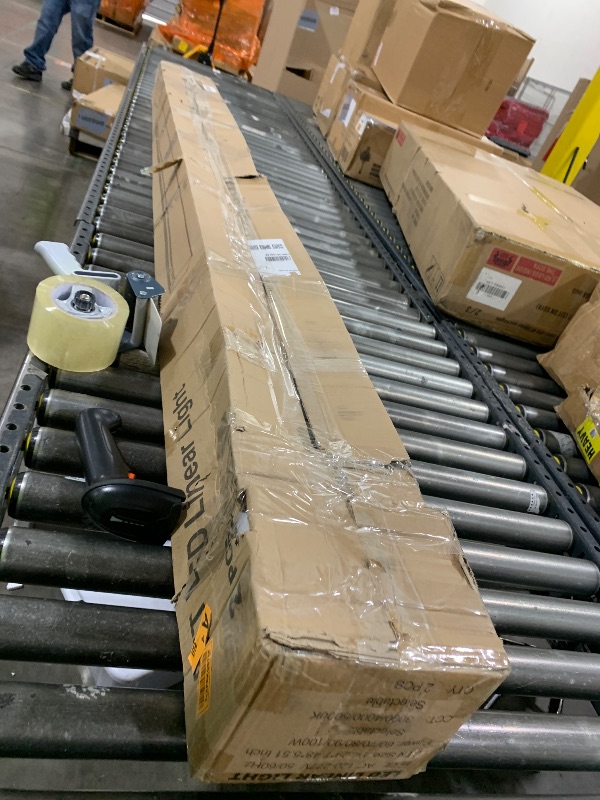 Photo 1 of 8FT LED Linear Light,100/90/80/70/60W Up and Down Light, 3000/4000/5000K CCT,Commercial And Residential Linear Lights Fixture for Office,Pendant Lights for Home,Shop,Garage,Basement,School-2Pack