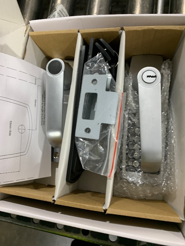 Photo 1 of Mechanical Door Lock, Mechanical Push Button Lever Lock, Keyless Entry Commercial & Residential, Water-Proof Zinc Alloy, Easy to Install, for Garden, Yard, Garage