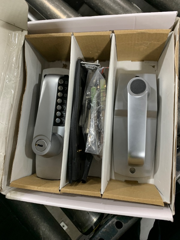 Photo 1 of Mechanical Door Lock, Mechanical Push Button Lever Lock, Keyless Entry Commercial & Residential, Water-Proof Zinc Alloy, Easy to Install, for Garden, Yard, Garage