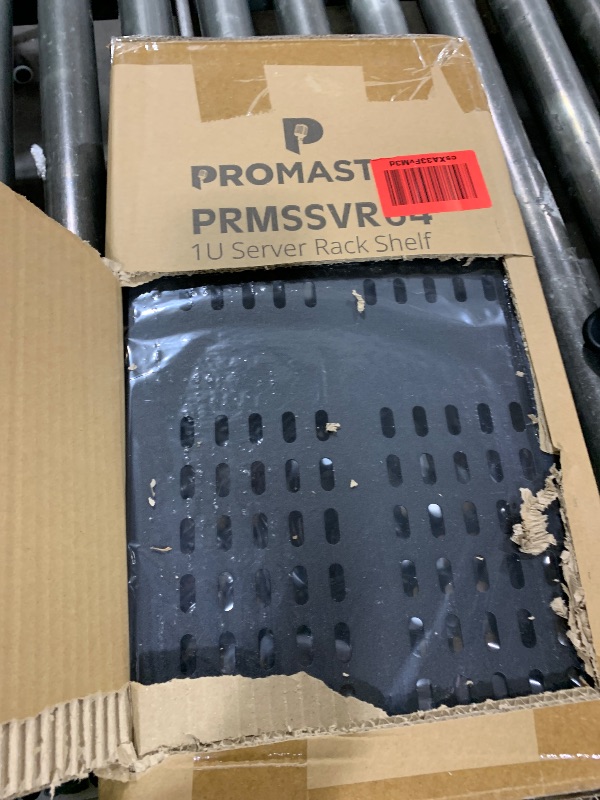 Photo 1 of ProMaster Server Vented Shelf - 2-Pack 19 Inches, 10'' Deep, 1U Universal Integration Server Vented Rack Mounting Tray for Good Airflow, Cantilever Mount, Device and Equipment Wall Mounting - Black