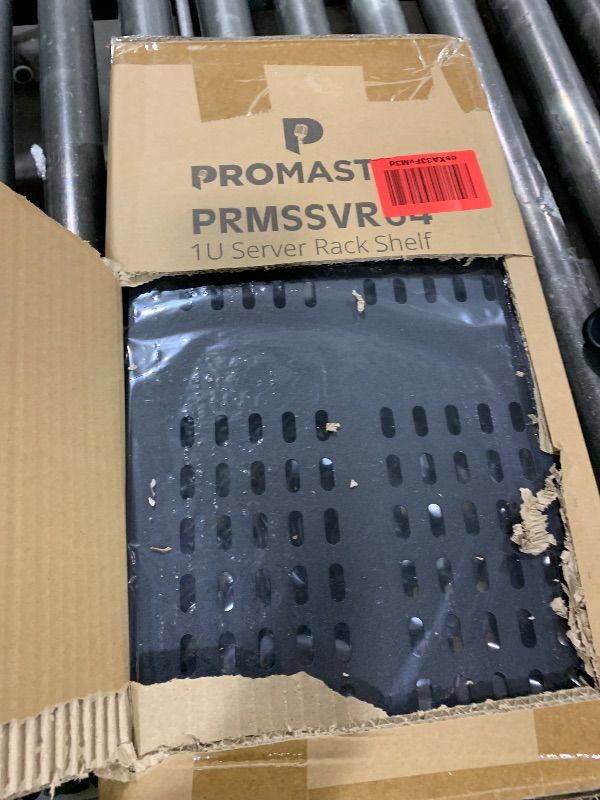 Photo 1 of ProMaster Server Vented Shelf - 2-Pack 19 Inches, 10'' Deep, 1U Universal Integration Server Vented Rack Mounting Tray for Good Airflow, Cantilever Mount, Device and Equipment Wall Mounting - Black
