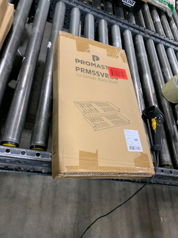 Photo 1 of ProMaster Server Vented Shelf - 2-Pack 19 Inches, 10'' Deep, 1U Universal Integration Server Vented Rack Mounting Tray for Good Airflow, Cantilever Mount, Device and Equipment Wall Mounting - Black