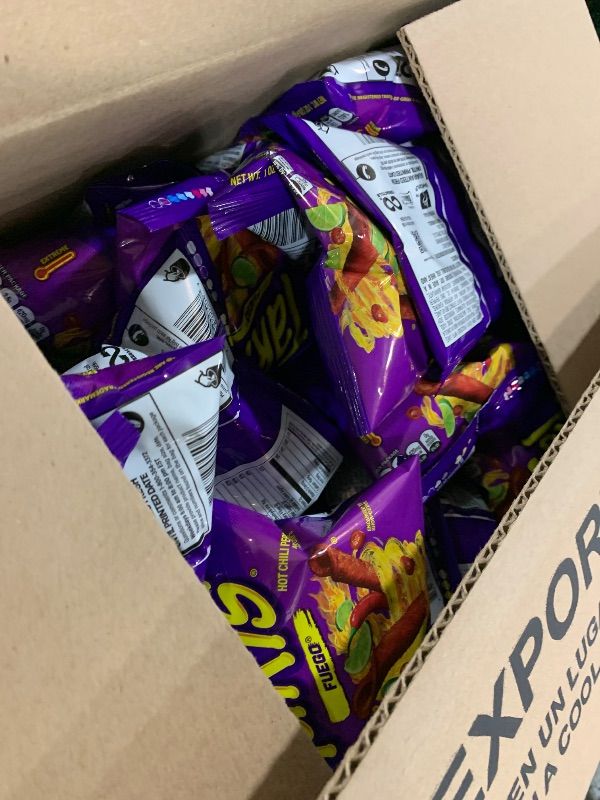 Photo 1 of Takis Fuego 40 pc / 1 oz Multipack - Hot Chili Pepper & Lime Flavored Extreme Spicy Rolled Tortilla Chips - Individual Bags, Perfect for Tailgates, Parties, Lunchboxes or Lunches exp jan 15 2026