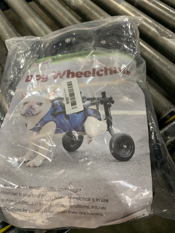 Photo 1 of Adjustable Small Dog Wheelchair - Mobility Aid for Disabled Pets,Small Dog Wheelchair for Back Legs? Leg Brace & Hip Support (Small)