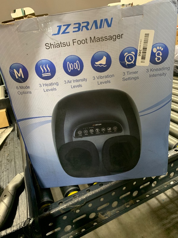 Photo 1 of JZBRAIN Shiatsu Foot Massager Machine with Heat : Deep Kneading Foot Massager with Vibration & Compression for Plantar Fasciitis & Neuropathy - for Women & Men,Relax for Home Office Use