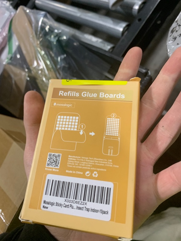 Photo 1 of Mosalogic Sticky Card Plug Refill Replacement Glue Cards for Flying Insect Trap Indoor-10pack (No Device)