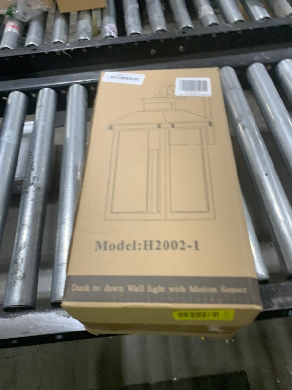 Photo 1 of Hebangya Porch Lights Outdoor with Remote Control - Motion Sensor Exterior Lighting Fixtures 4 Lighting Modes Outdoor Wall Lights Dusk to Dawn Sconce Lights for Patio Porch Garage Front Door