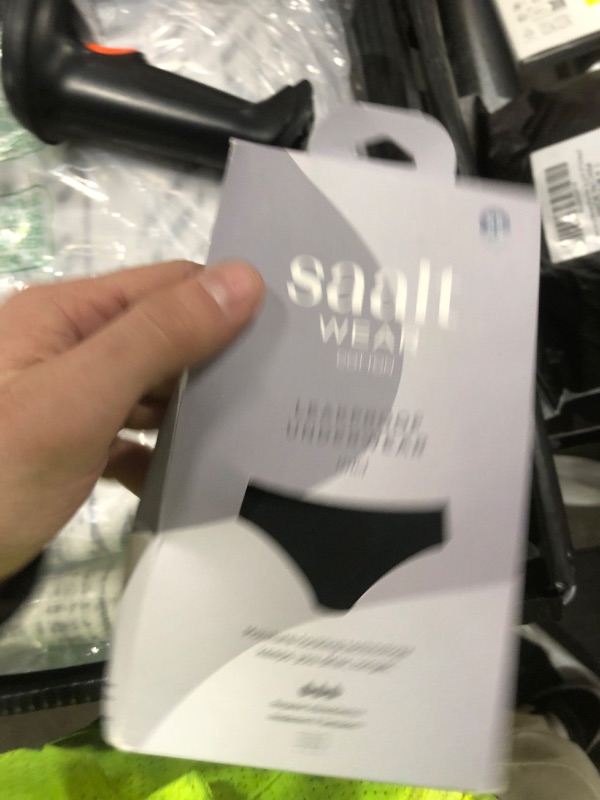 Photo 1 of Cotton Brief Period Underwear for Women - Absorbent, Leakproof, Comfortable. Stay Dry from All Leaks. Period Panties for Menstrual Flow, Maternity, Post Partum, Light Incontinence (Black, X-Small)