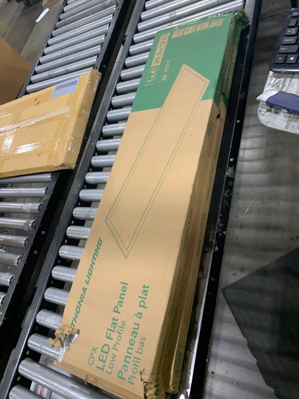 Photo 1 of Lithonia Lighting CPX 1x4 LED Flat Panel Light, 1 Ft. x 4 Ft. LED Light Panel, Ceiling Lighting Fixture, 2500/3200/4000 Adjustable Lumens, 3500K/4000K/5000K Switchable CCT, Smooth Satin Lens, White