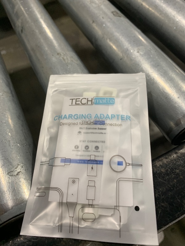 Photo 1 of TechMatte Female USB C to Male Lightning Adapter 2 Pack 2.2A Charging Data Transfer, Compatible with iPhone 14, 13, 12, 11 Xs SE iPad iPod AirPods, Not for Audio Headphones/OTG Android Anti-Lost, Blue