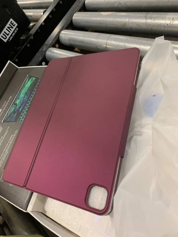 Photo 1 of typecase Keyboard Case for iPad Air 13(M3 2025 / M2 2024) and iPad Pro 12.9 (6th, 5th, 4th, 3rd Gen),Magic Keyboard, Magnetic Keyboard Case with Multi-Touch Trackpad, 11 Colors Backlight,Raspberry
