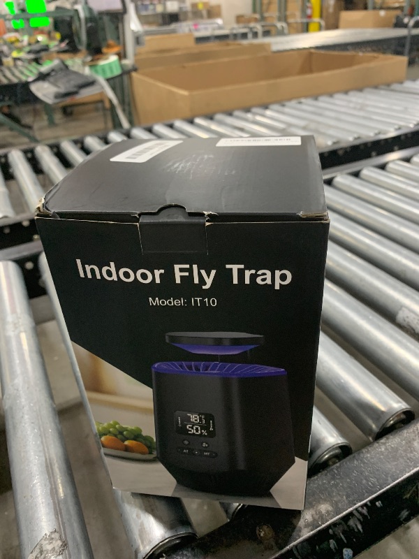 Photo 1 of Fruit Fly Traps for Indoors, Fly Trap Indoor Gnat Traps for House Indoor, Effective Fruit Fly Traps Bug Zapper Mosquito Trap for House Plant Pest Control with 10 PCS Refills BK