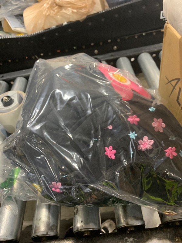 Photo 1 of BBTO 19 Pcs Embroidery Cute Car Accessories Set Include Seat Covers, Steering Wheel Cover, Air Vent Clips, Cup Mats, Center Console Pad, Seat Belt Cover for Women Car Decor(Flower)
