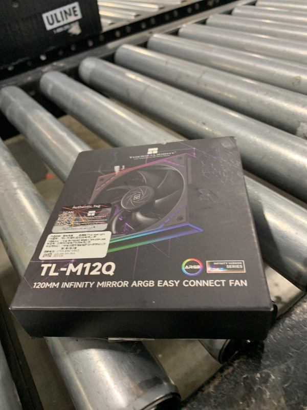 Photo 1 of Thermalrlght TL-M12Q Case Fan, CPU Cooler Comes with ARGB Mirror Light Effect,PC PWM Silent Cooling with 2000RPM Speed, Building Blocks Version PC Fan (120mm, Black)